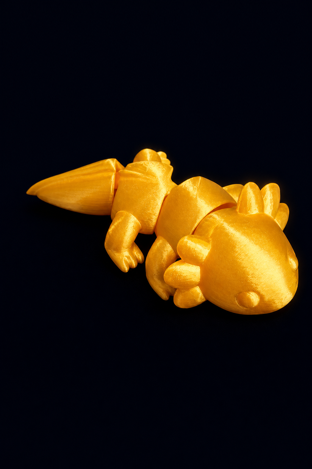 Axolote Articulado Dourado