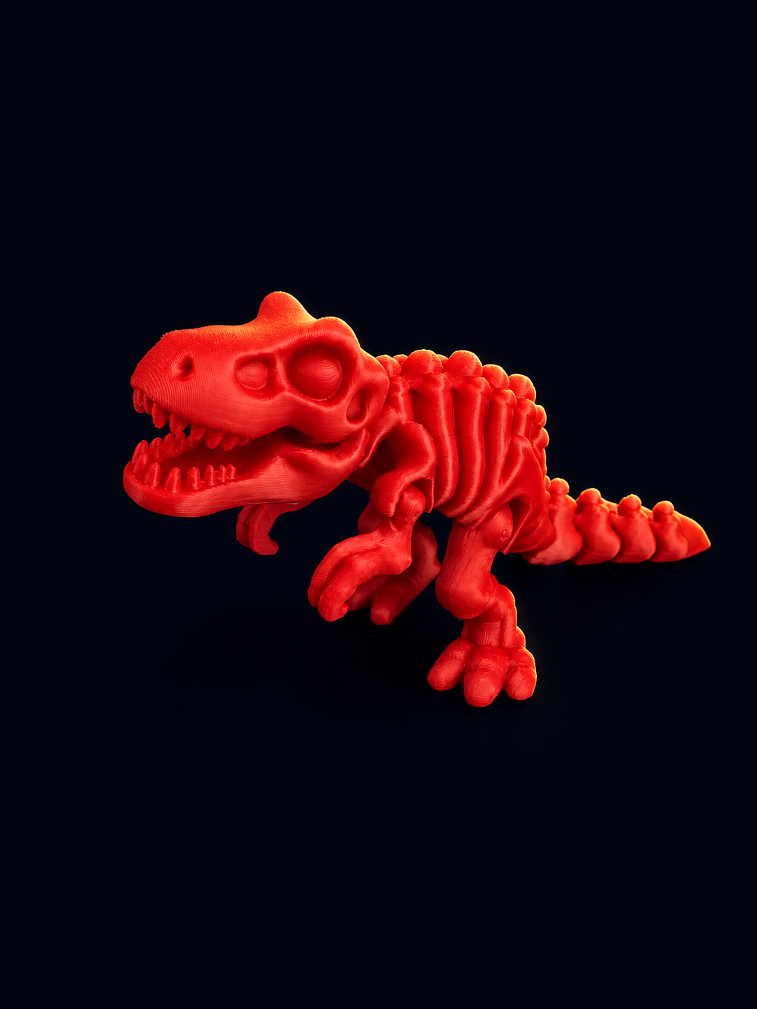 T-Rex Esqueleto Vermelho