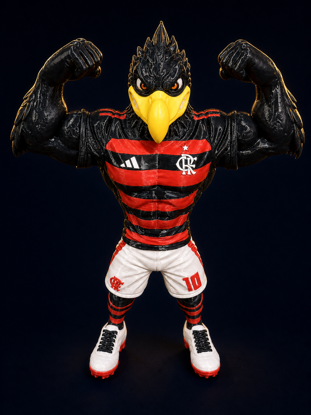 Mascote Flamengo Musculoso